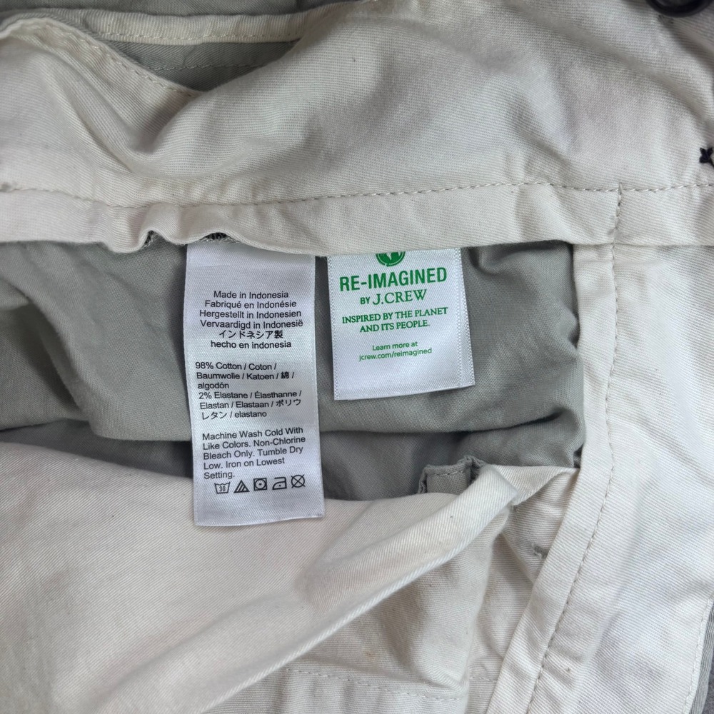 J Crew Oarsman Reimagined Chino Shorts Mens 30 Stone Stretch Classic Preppy - Picture 6 of 10